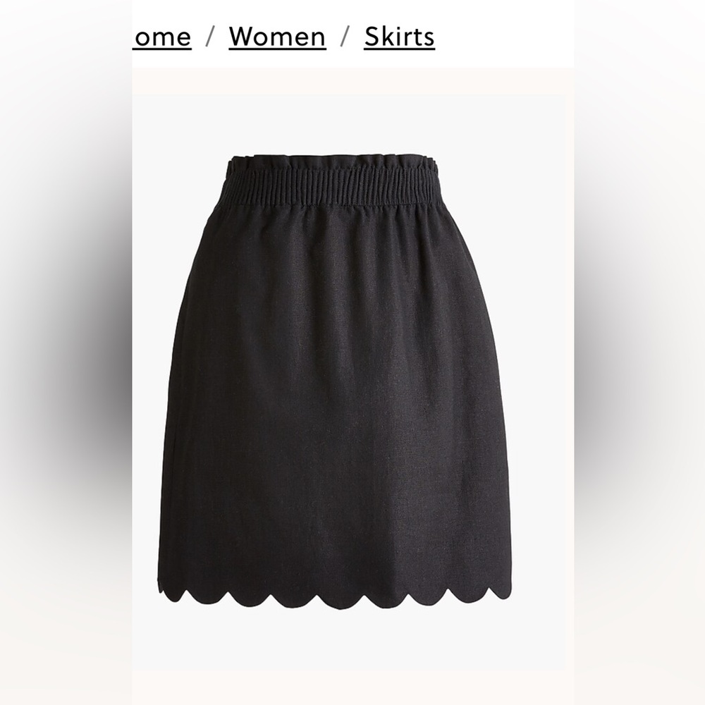 JCREW Linen-Cotton Blend City Skirt